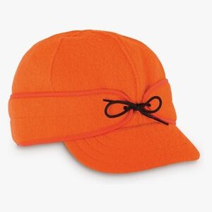 Stormy Kromer The Original Cap, Wool Blend Hat. Blaze Orange - Size 7 7/8